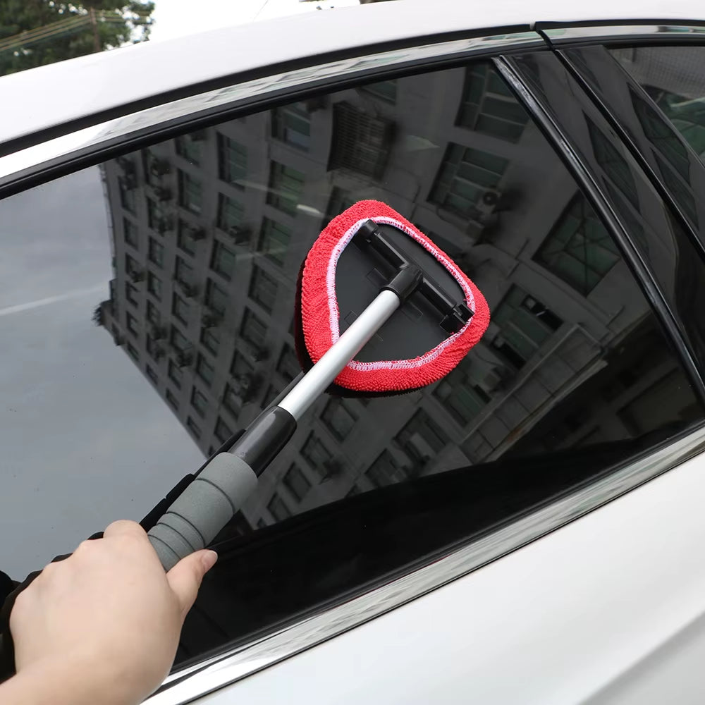 Streak-Free Car Window Cleaner - Mist Wiper & Microfibre Glass Scraper