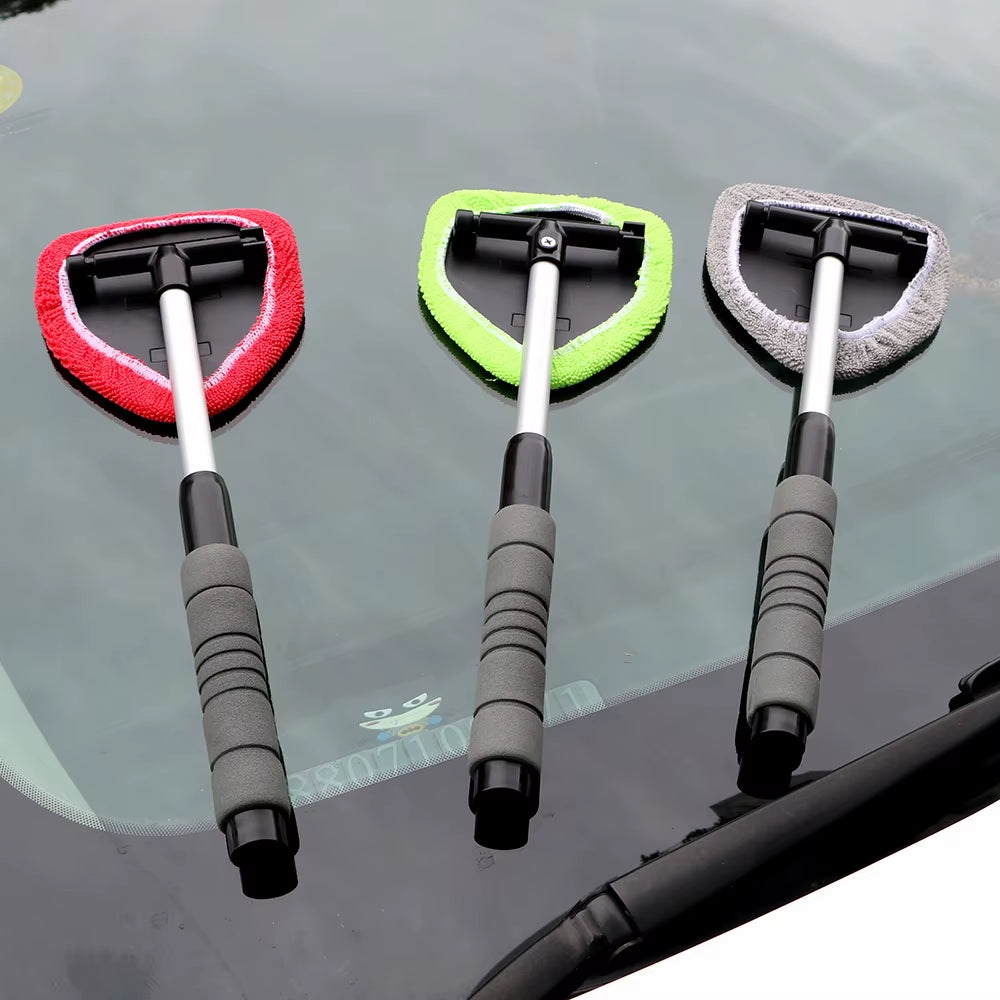Streak-Free Car Window Cleaner - Mist Wiper & Microfibre Glass Scraper